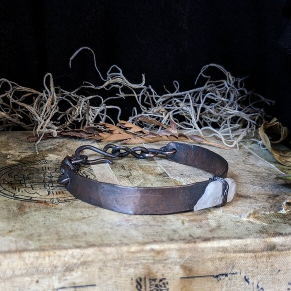 Quartz Copper Cuff Bracelet - Picture 3 of 4